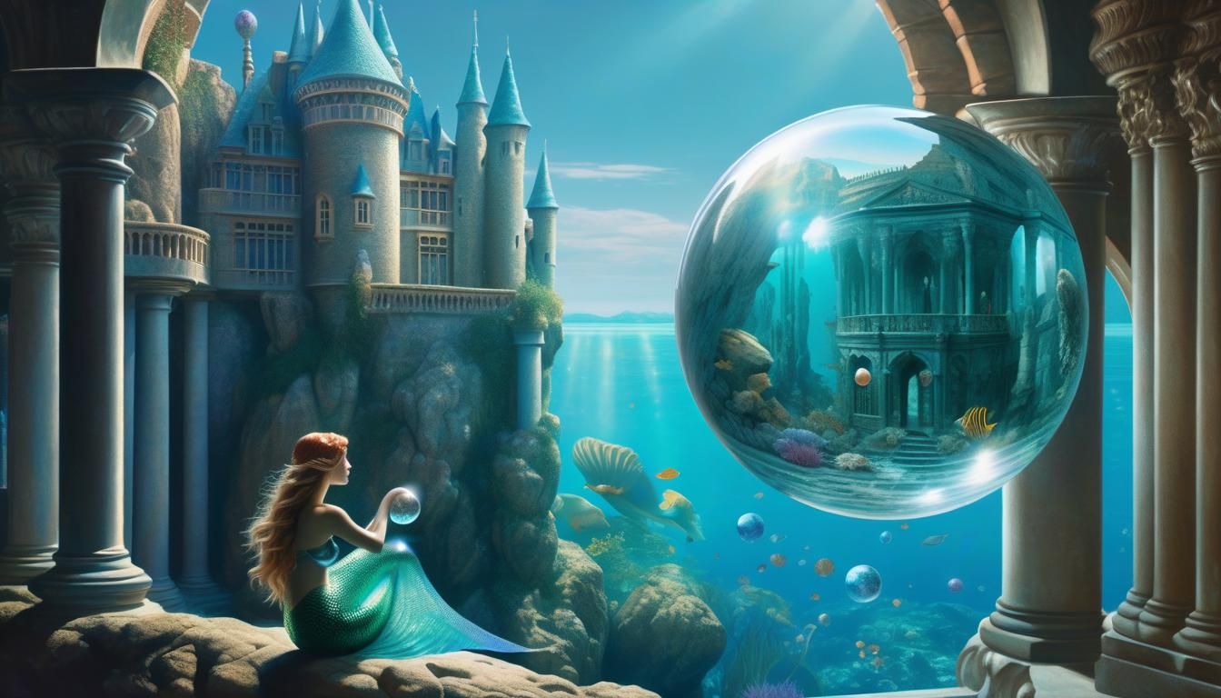 Mermaid and Crystal Ball with Prince