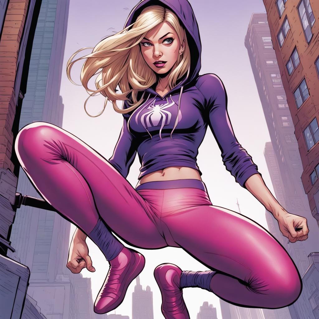Gwen stacy getting ready to swing into action!
