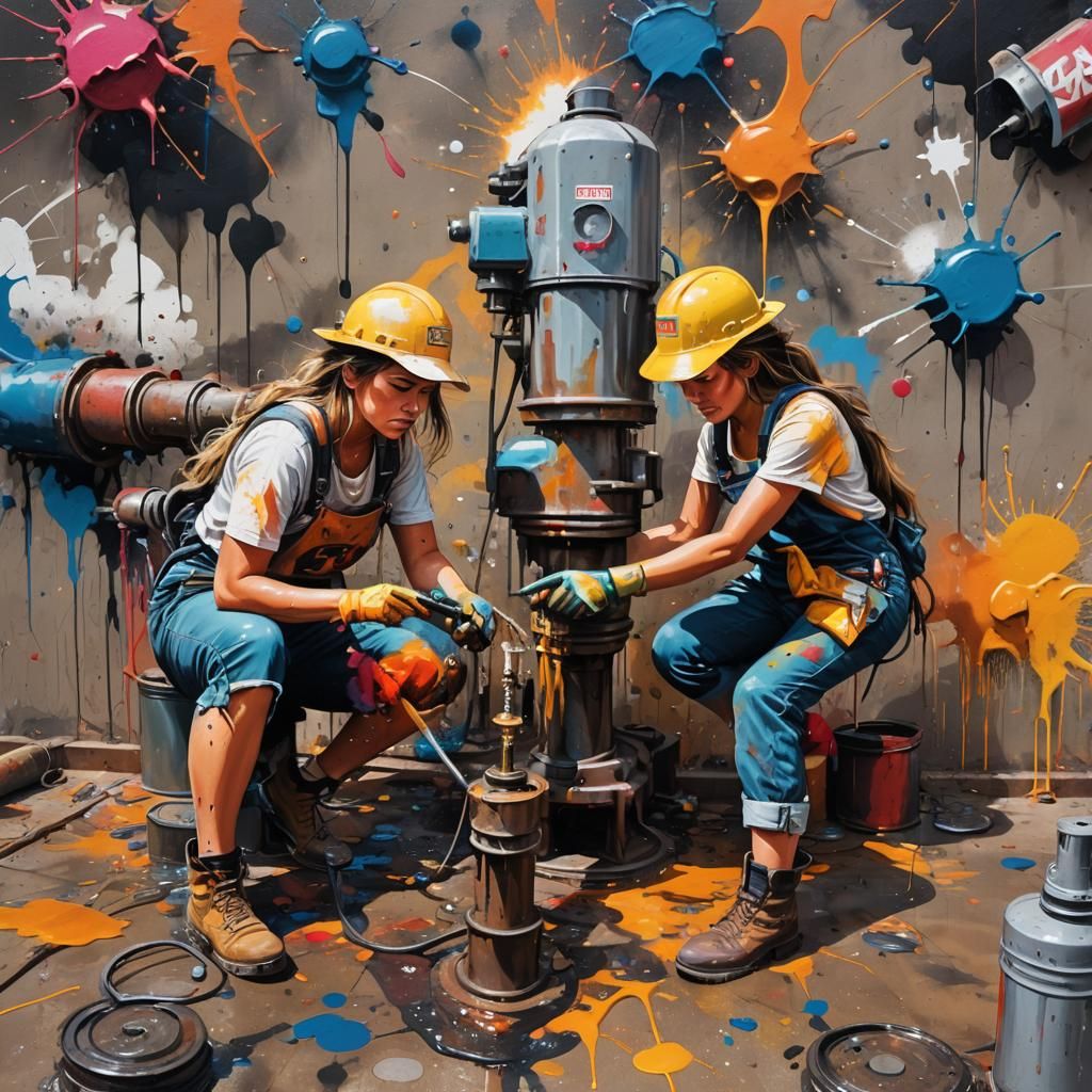 Texas Oil Women: Graffiti Art Eruption