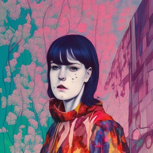 Ethereal Psithurism Inspired by Mixed Media Art