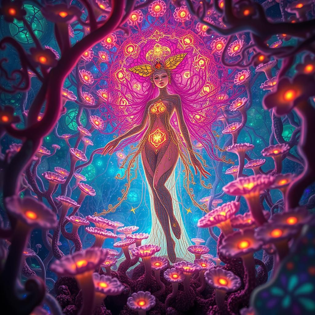 Ethereal Fate Hybrid in Mycelium Network