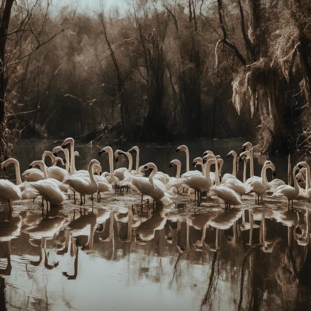 Skeletal Dancers Perform Swan Lake: Macabre Art