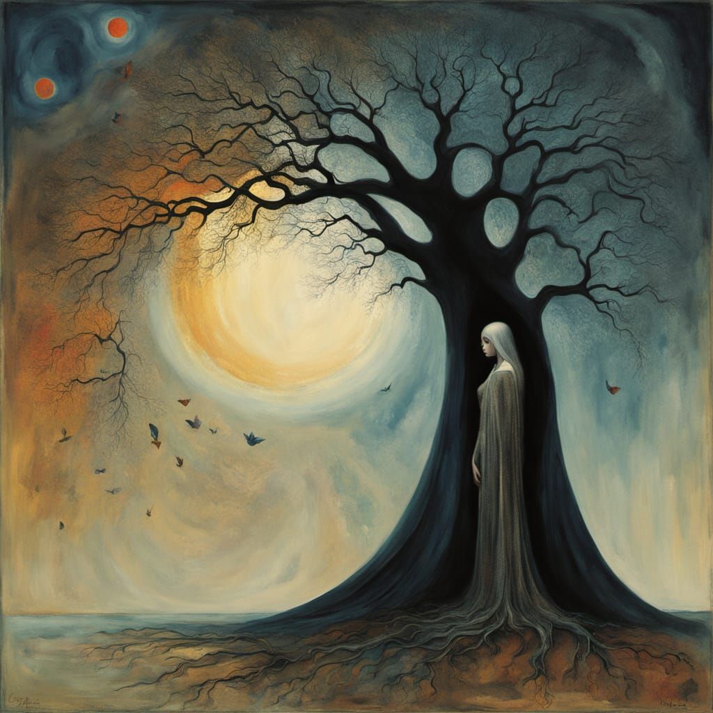Sorrow Transformed into Tears Among Ancient Tree Roots