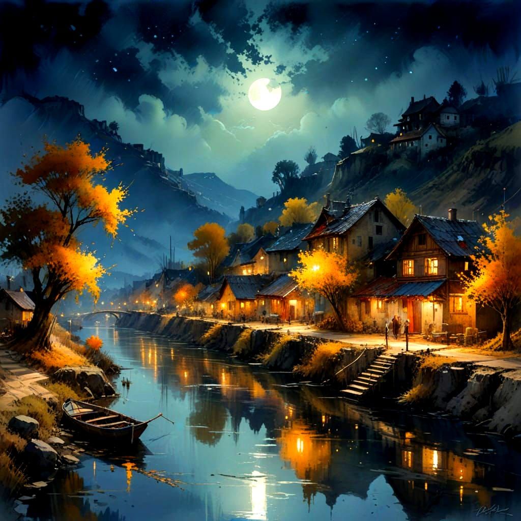 Cozy Riverside Village