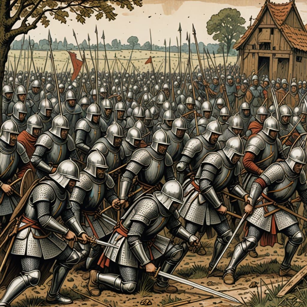 Medieval English Heroes Stand Strong at Agincourt