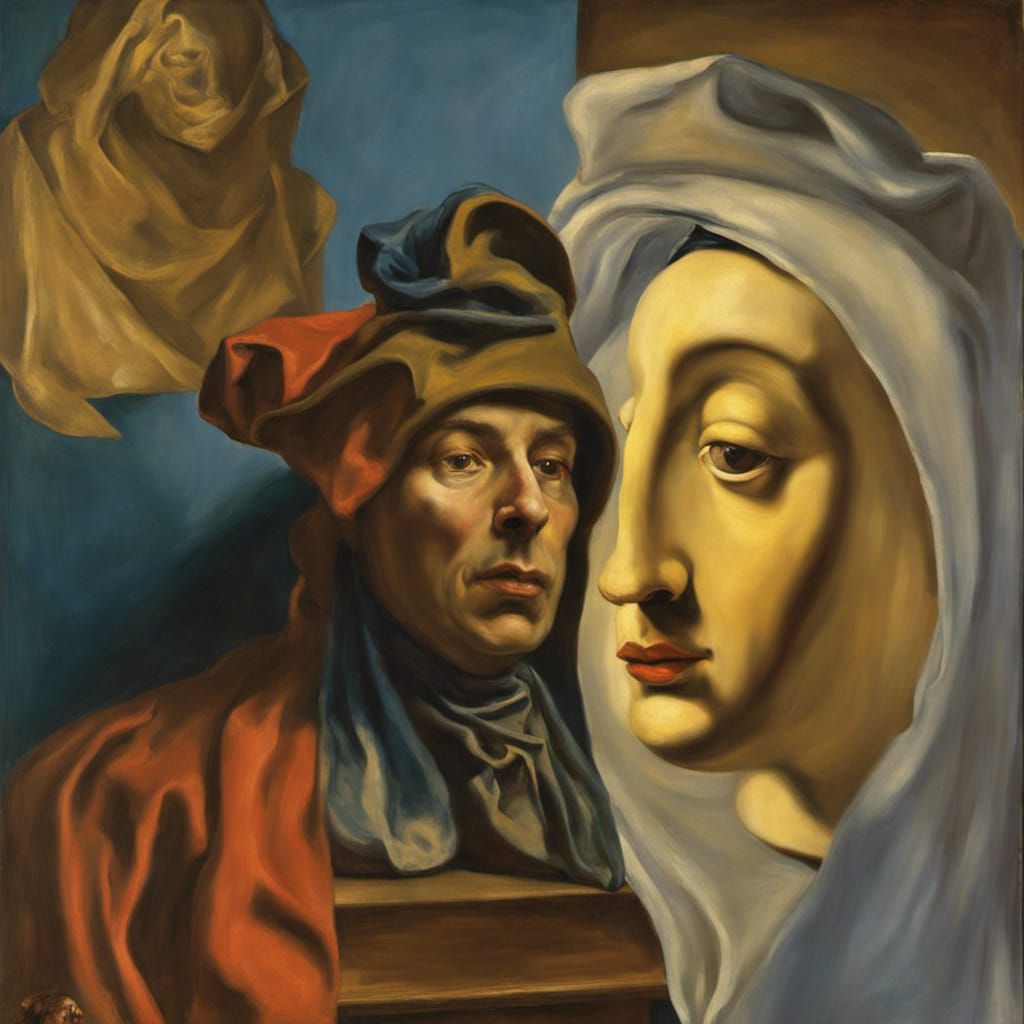 Surreal Bust Apparition as Digital Painting