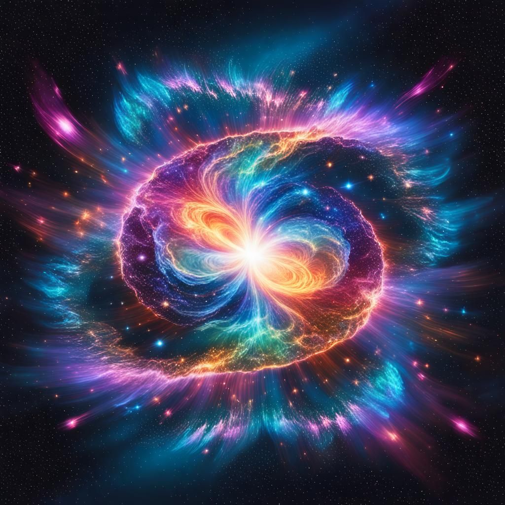 Astral Cosmic Supernova Explosion