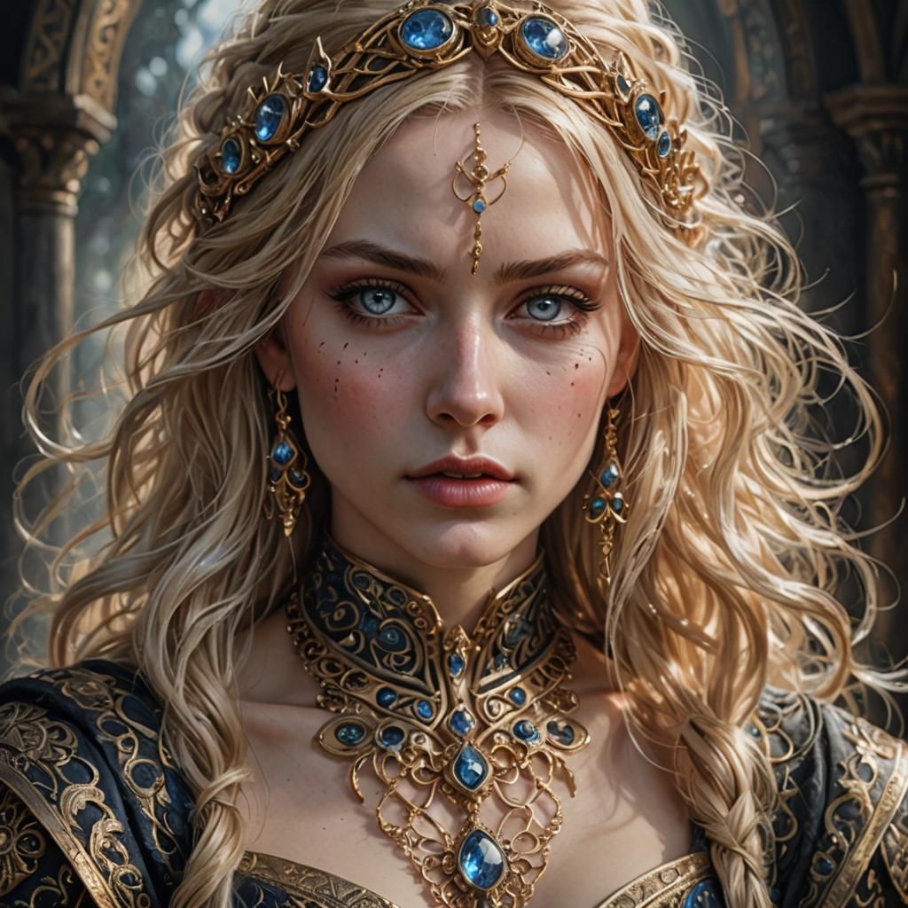 Elden Ring Style Portrait of a Captivating Woman