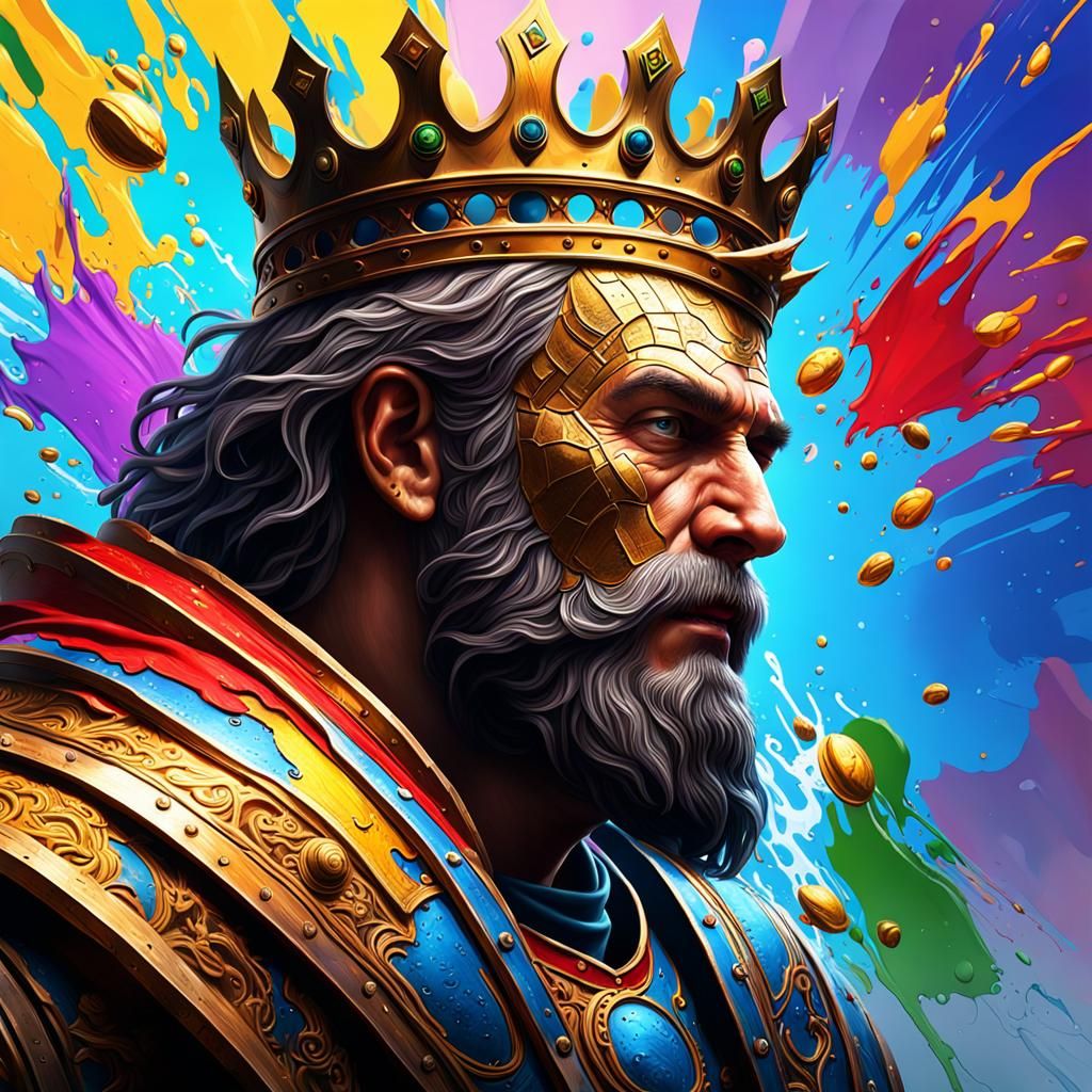 King Matthias: Hyperrealistic Concept Art Portrait