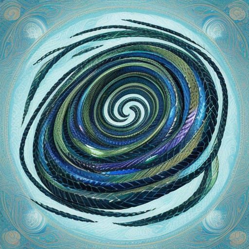 Ethereal Centipede-Inspired Imugi in a Mystical Realm