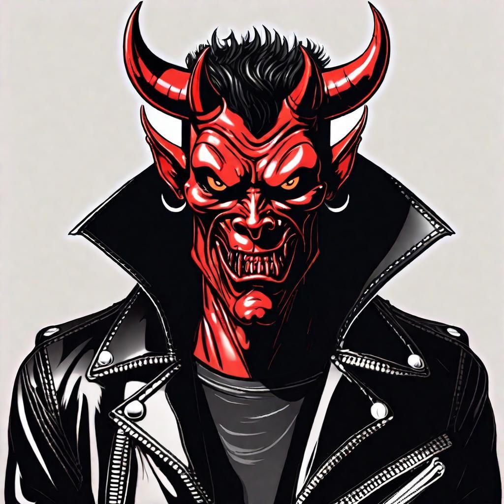 Devil in Leather Jacket: Anthropomorphic Art