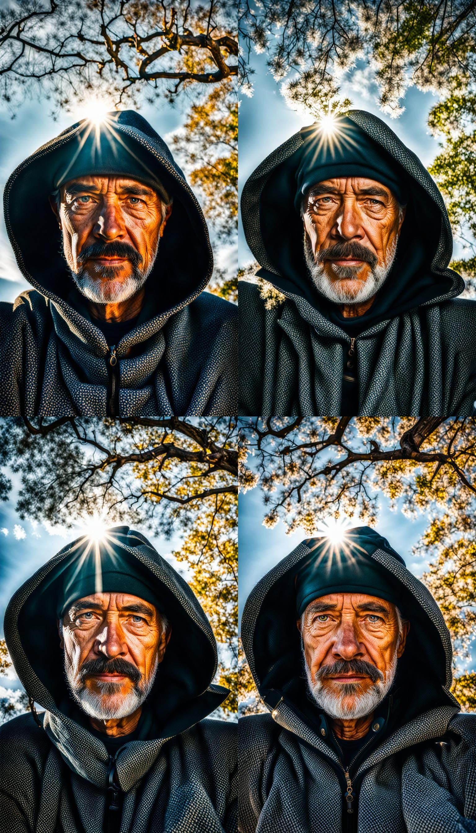 Realistic Nature Portrait with Meridian Passage