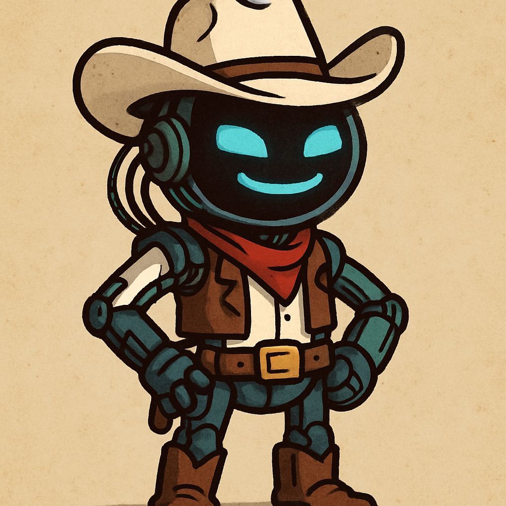 Shadowrun AI Cartoon with Cowboy Hat
