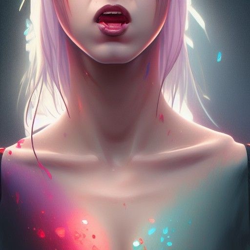 Detailed Portrait of a Girl in Digital Art Style