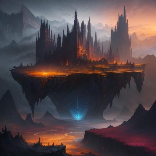 Fantastical Liminal Space Concept Art in Deep Color