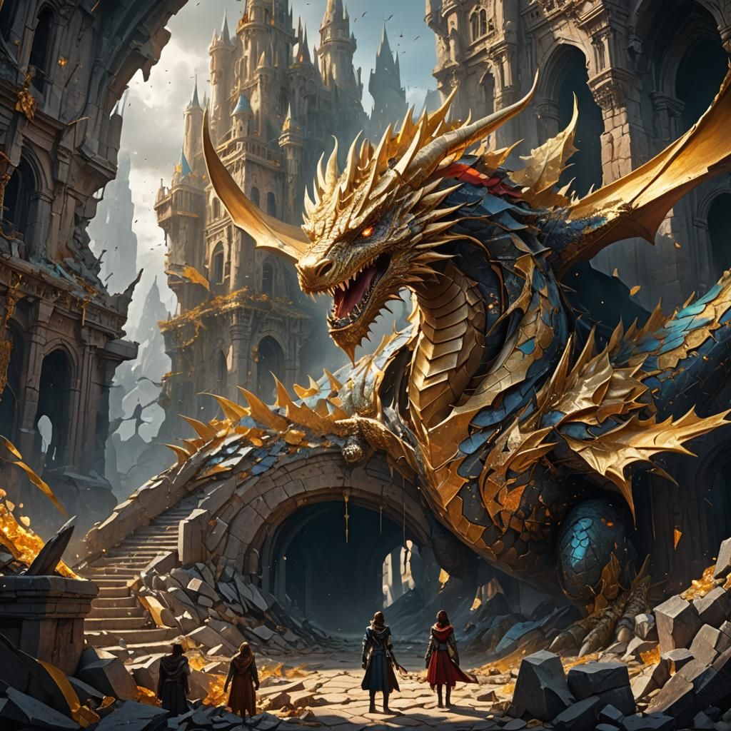 Dragon Queen Guarding King Midas ''GOLD VAULT''