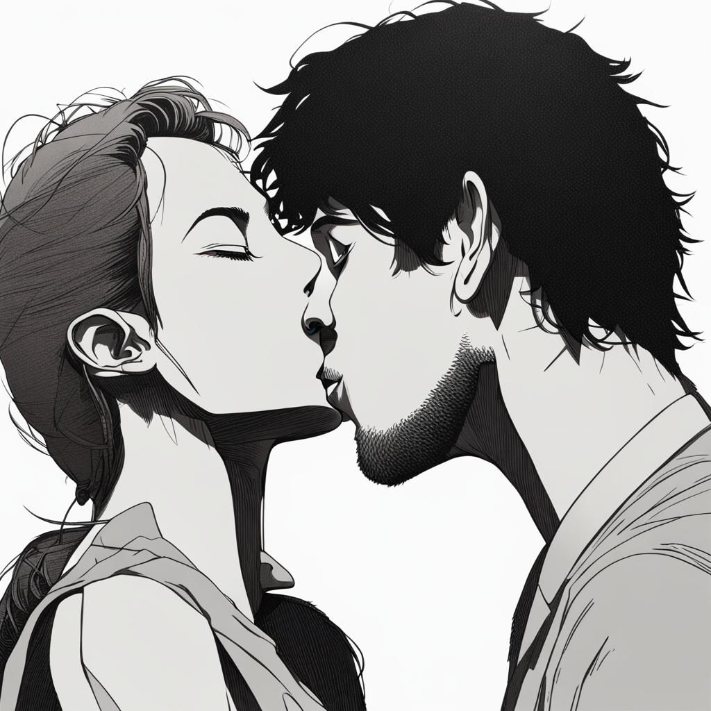 Romantic Kiss: An Intimate Moment of Love