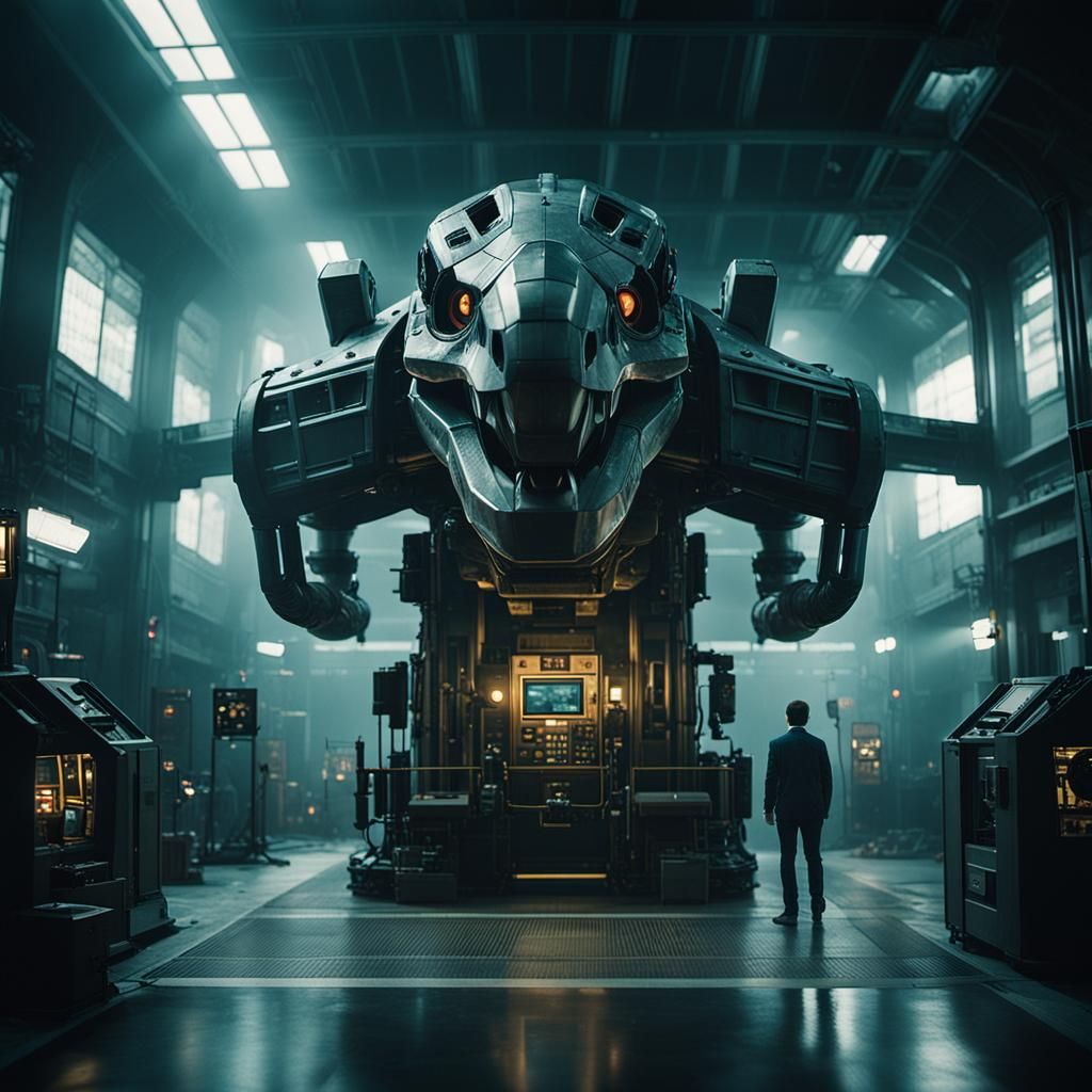 Dramatic Cinematic Scene in Film Style