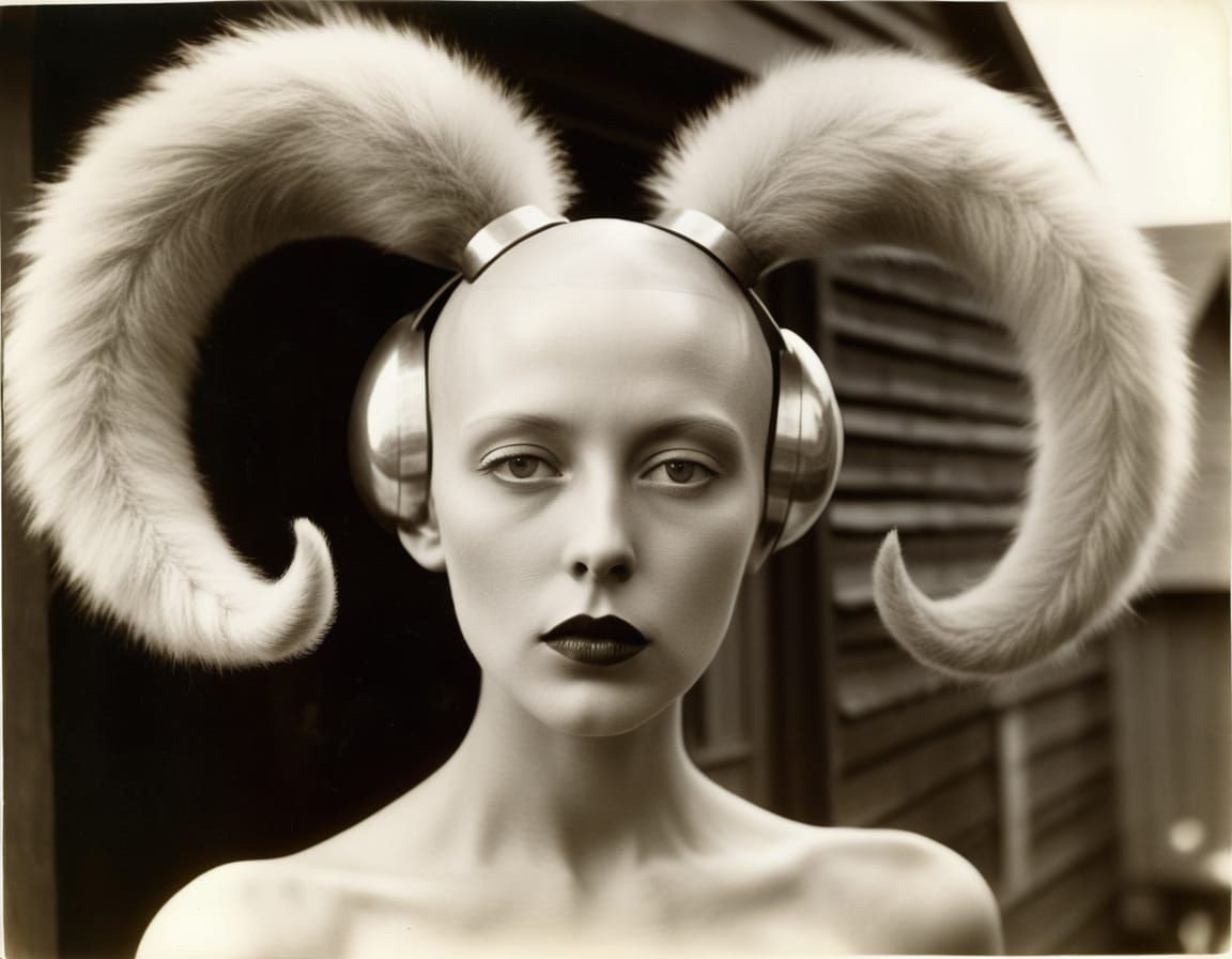 Dressed by Oskar Schlemmer Hair by Dr Seuss