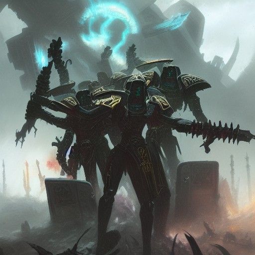 Necron Warriors Reclaim Tomb World in Grim Style