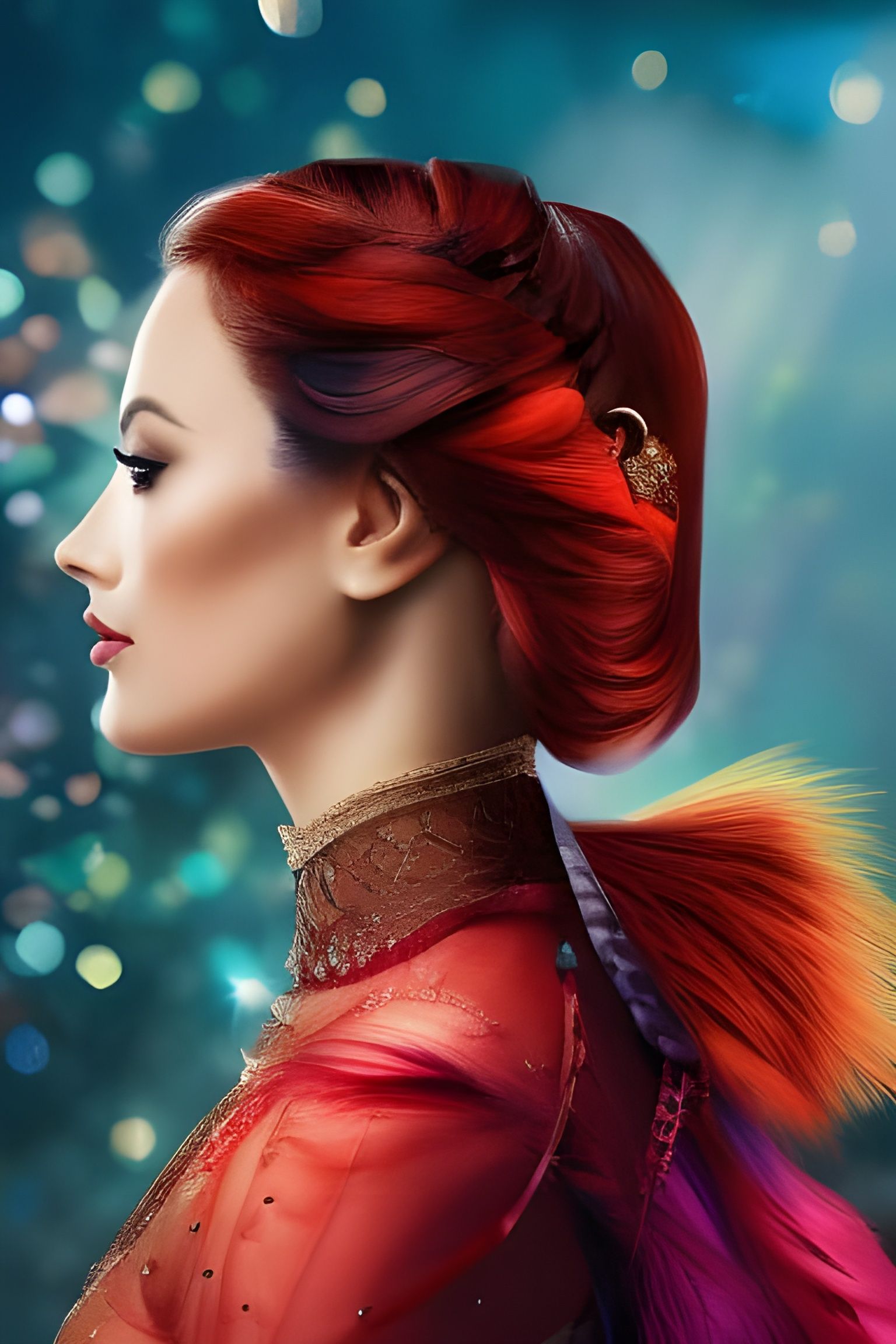 Aries Portrait in Gothic Storybook Style