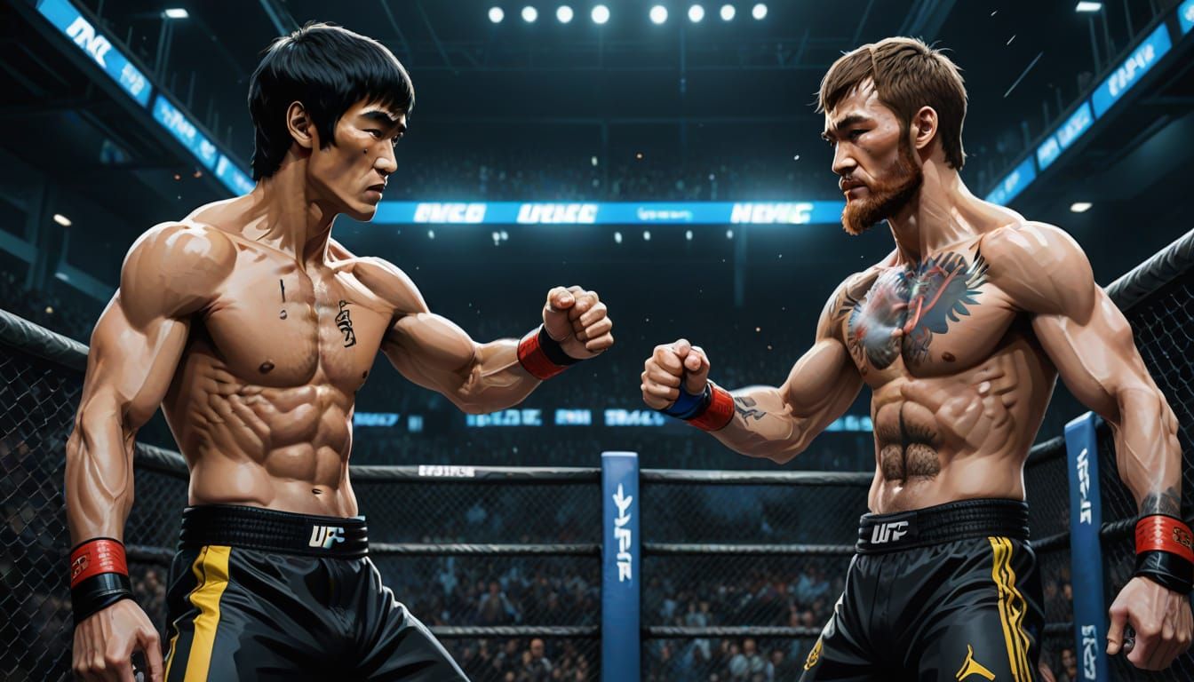 Epic UFC Showdown: Bruce Lee vs Conor McGregor in a Cinemati...