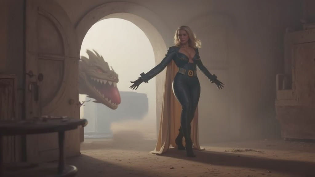 Emma Frost and Jeff Meet in Mandalorian Style