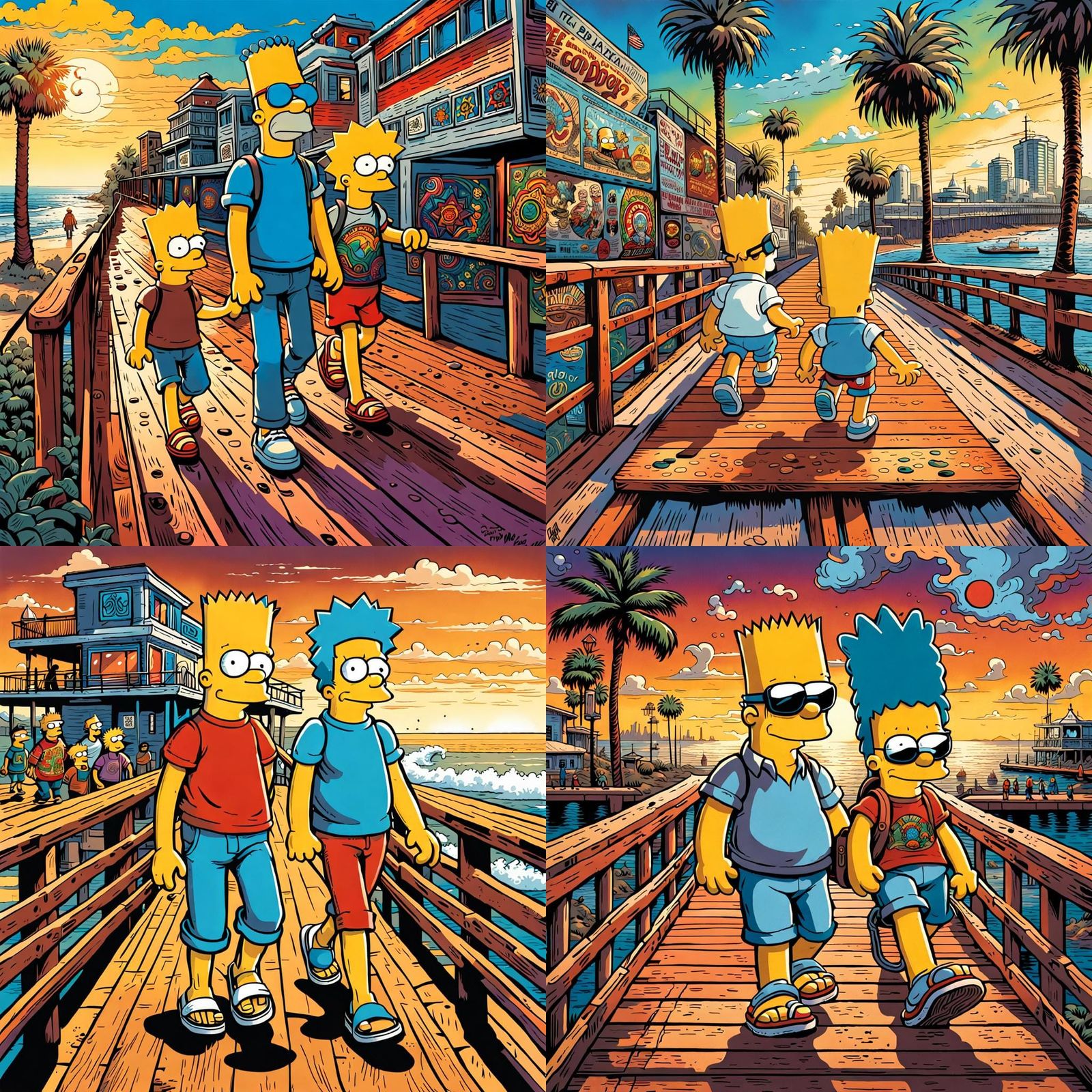 Lisa and Bart Simpson's Hippie Adventure