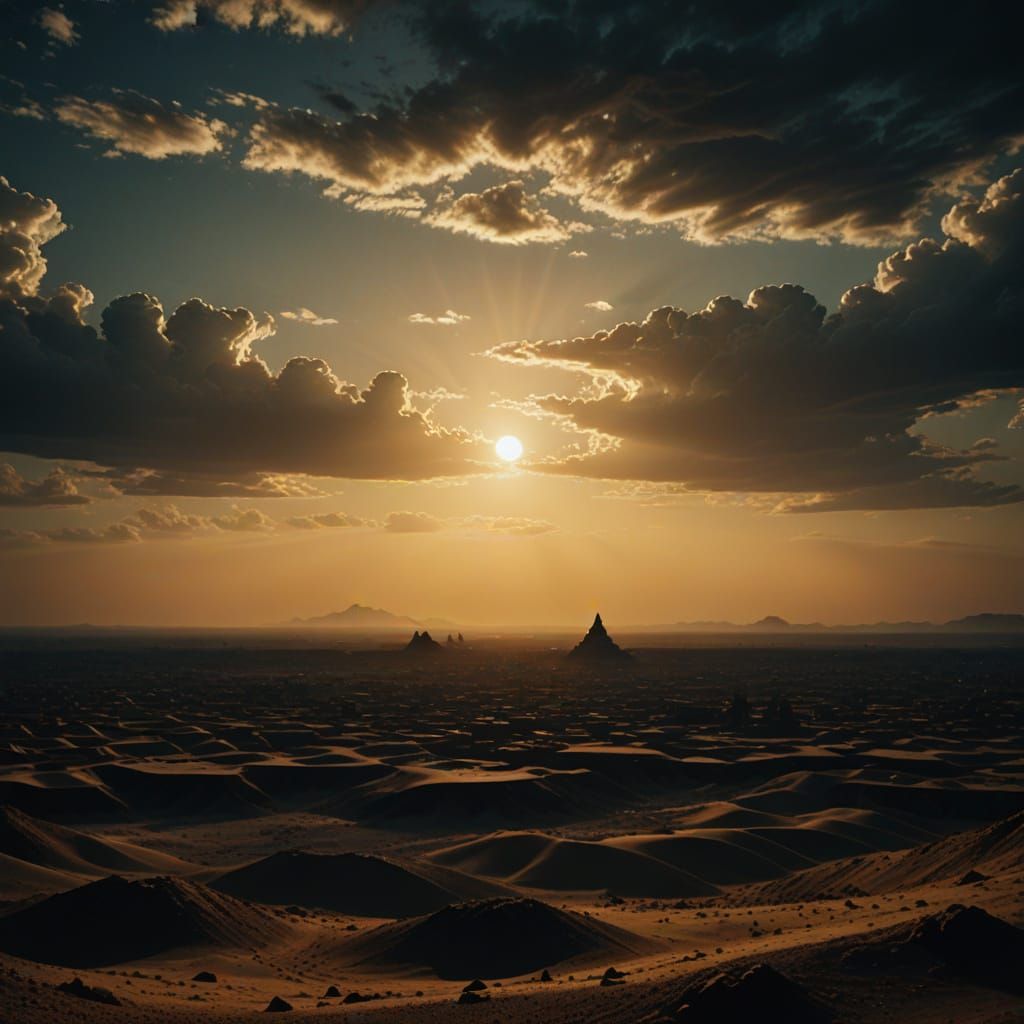 Neo-Egyptian Sci-Fi Tragedy: Suns Drift Apart