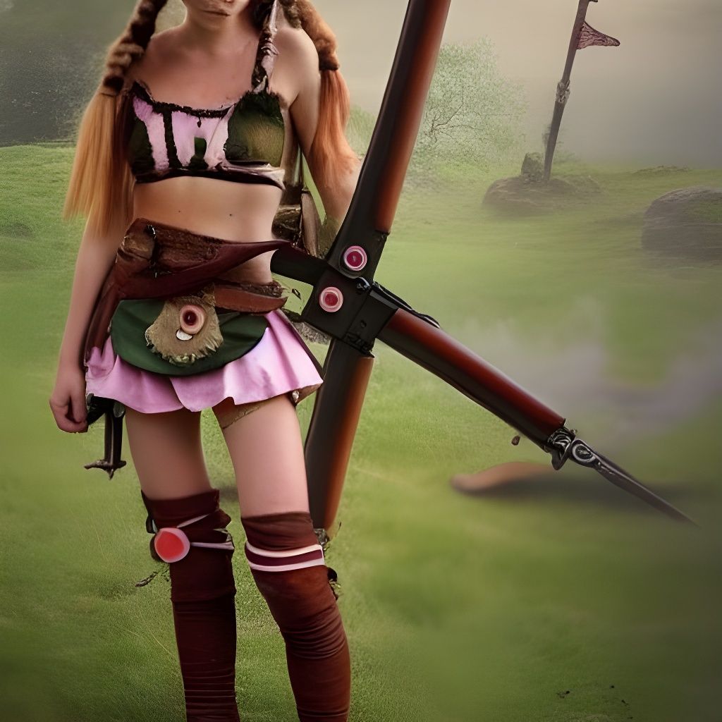 Pippi Longstocking as a Goddess of War