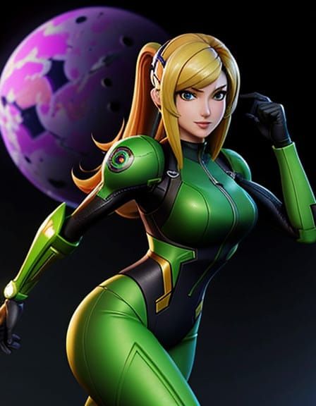 Samus Aran Fortnite-Inspired Sci-Fi Warrior