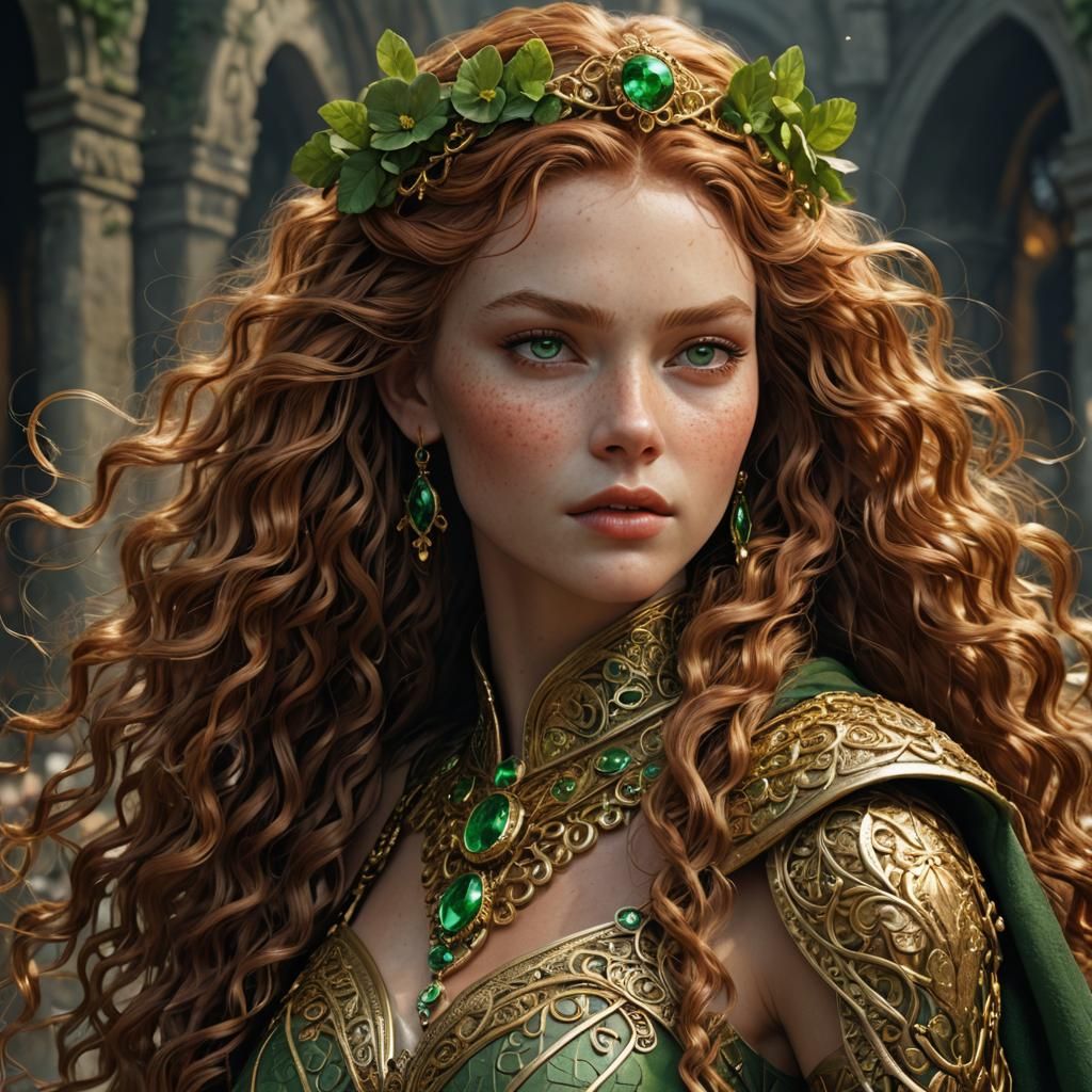 Elaborate Irish Goddess” Leah