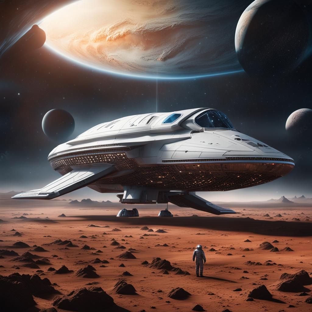 SpaceX Starship to Mars: Digital Matte Painting