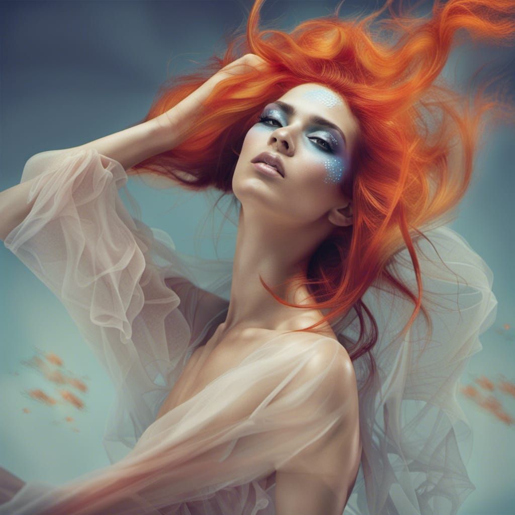 Futuristic Armenian Beauty in Digital Paradise