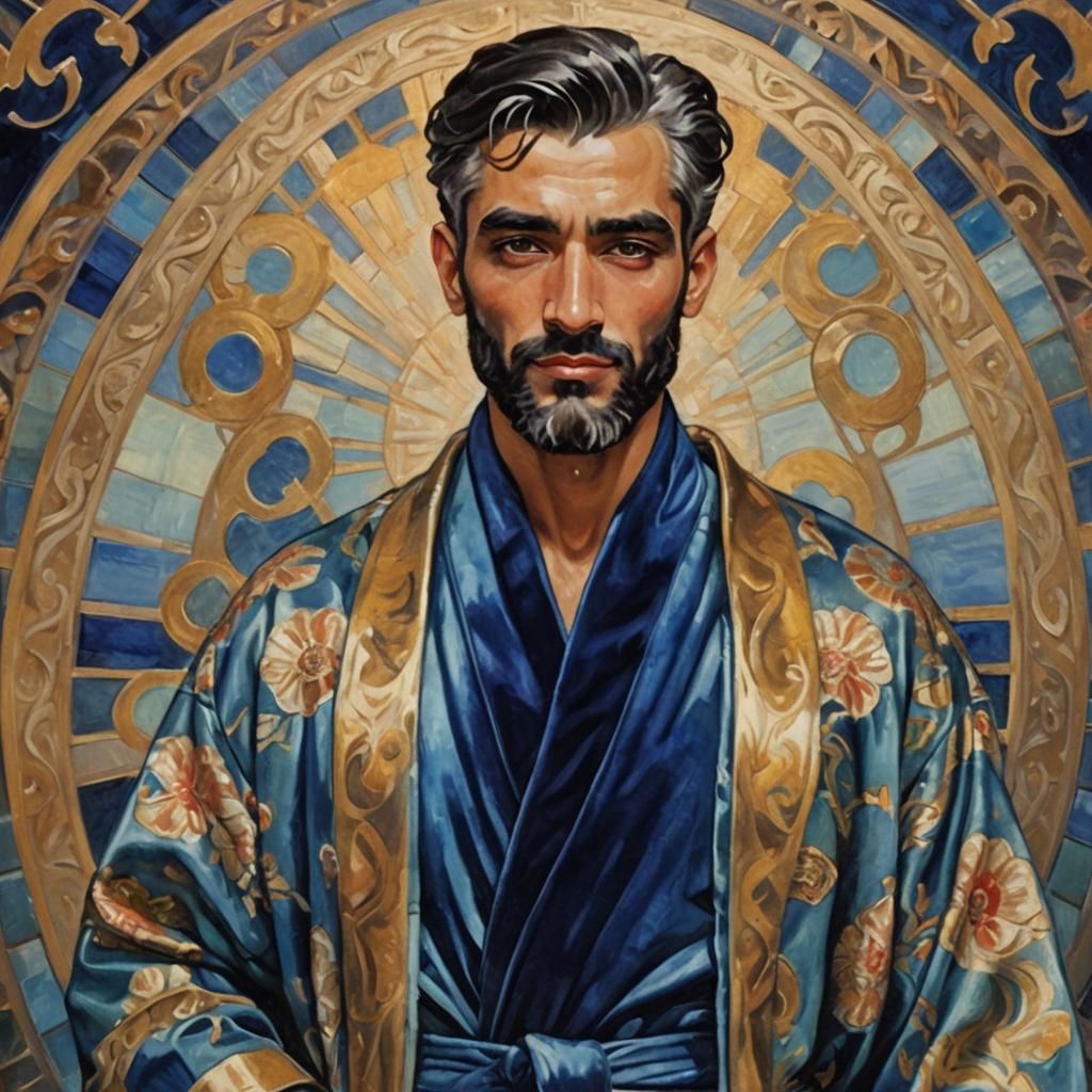 Radiant King in Art Nouveau Impressionist Style