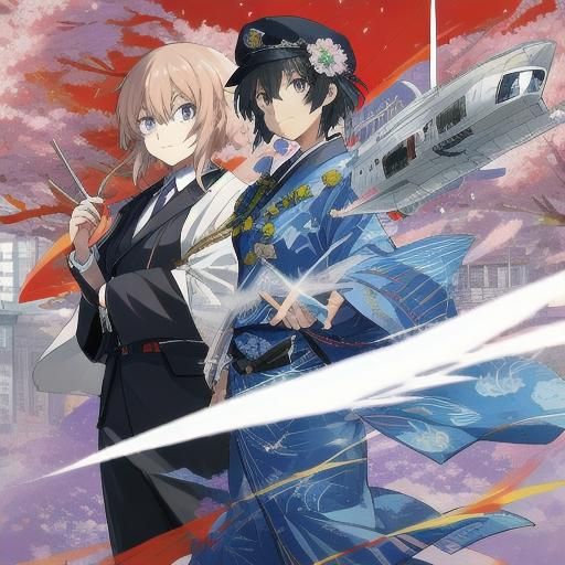 Anime Style Japanese Policewoman Marrying Sherlock Holmes