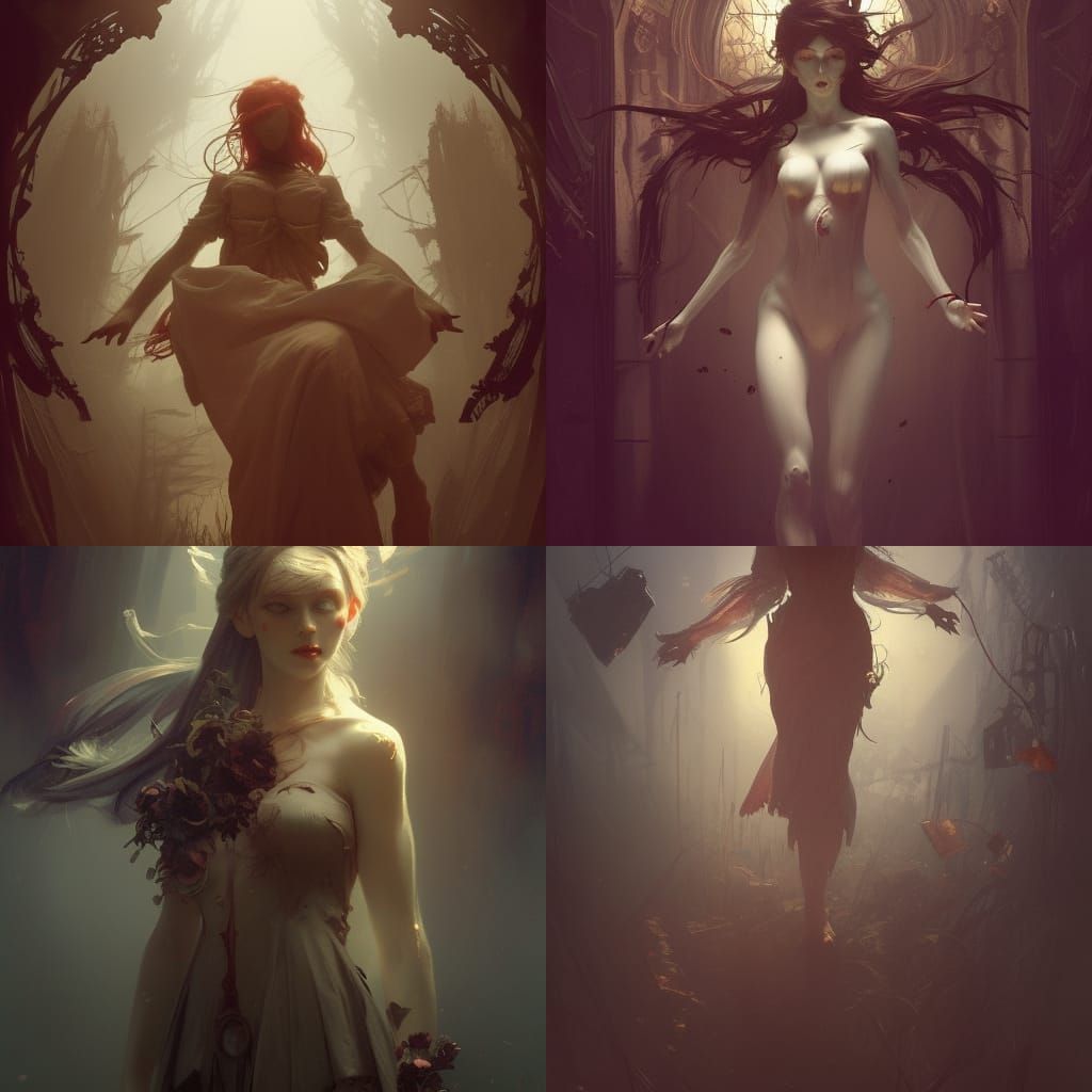 Hyperdetailed Scary Doll in Dark Fantasy Style