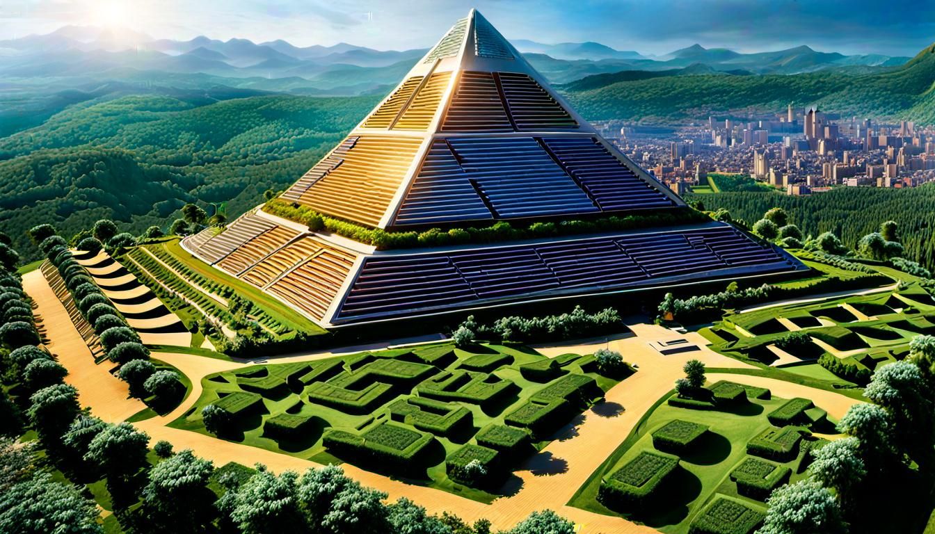 Multiverse Biophilic Permaculture Pyramid Terraces Tropicsca...