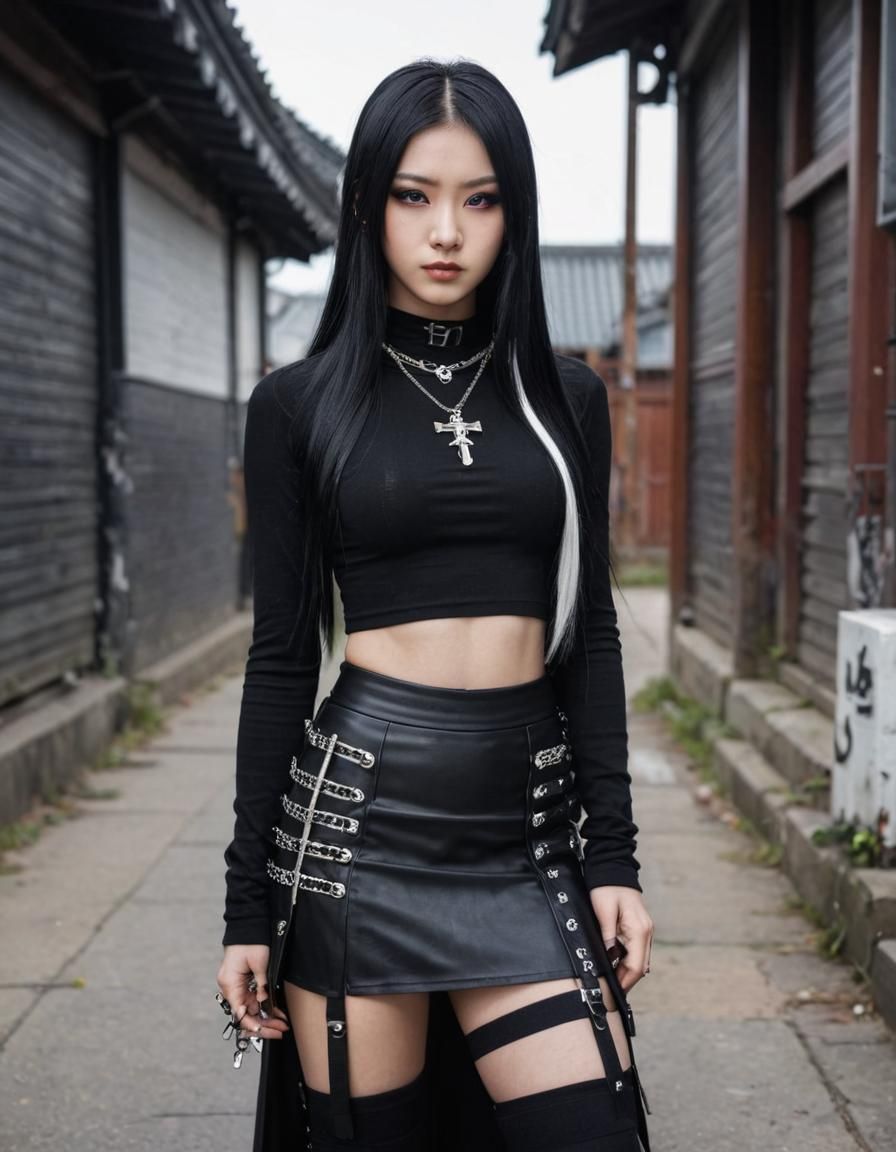 Korean goth girl