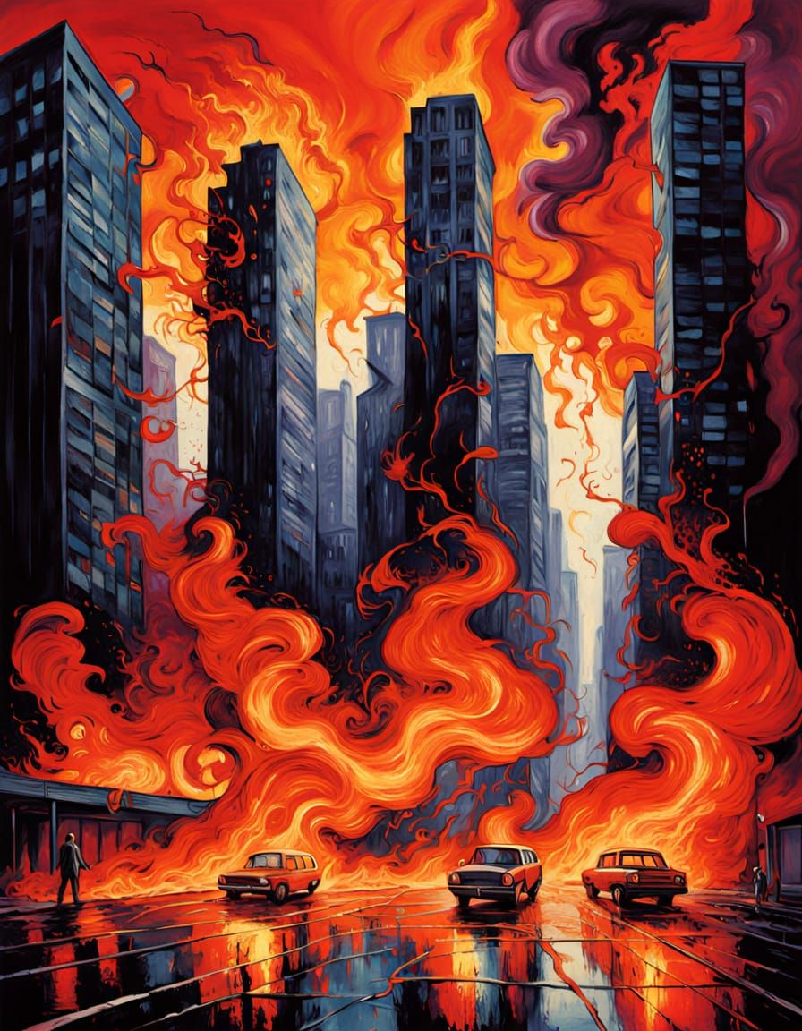 To the lyric of "Gimme Shelter", The Rolling Stones