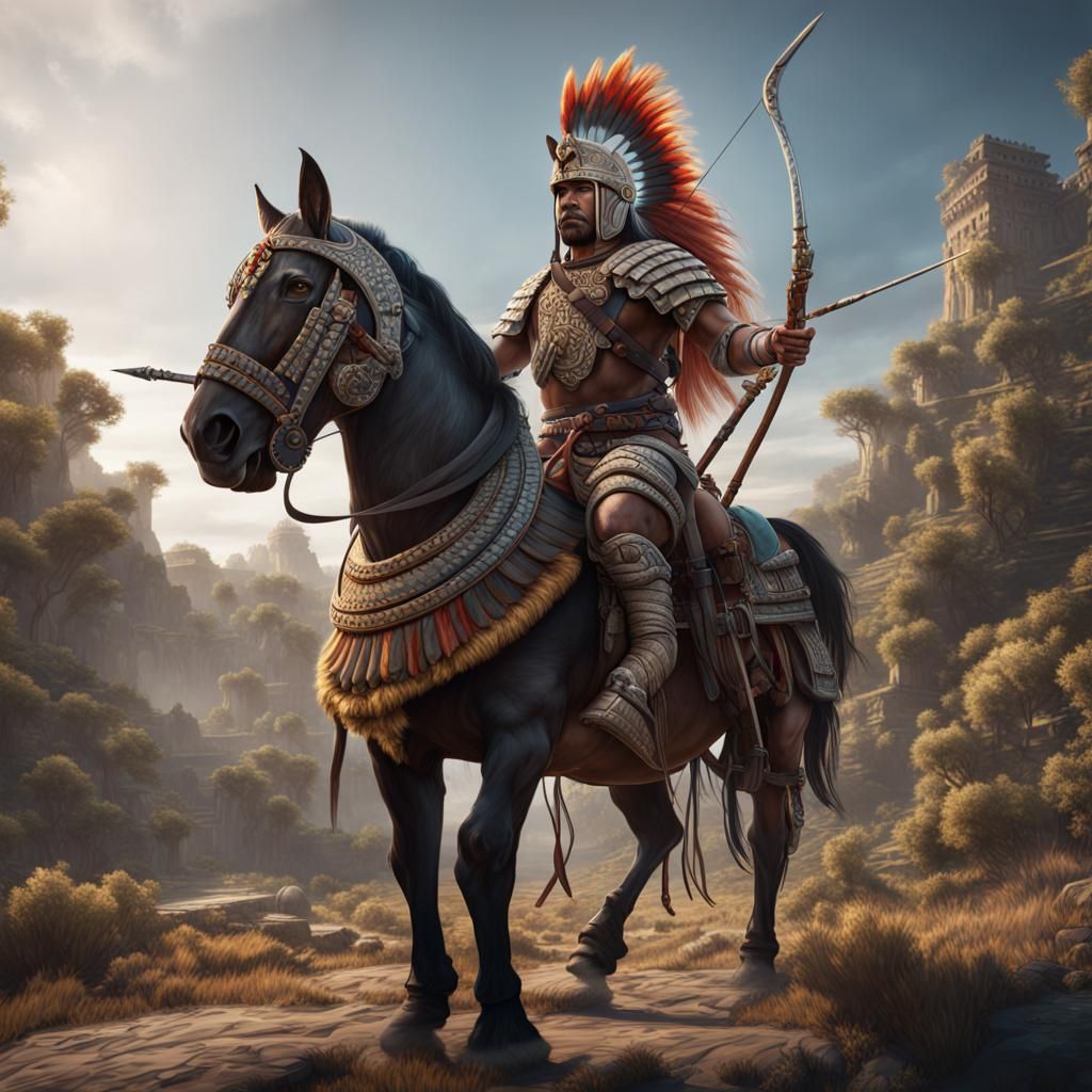 Aztec Heavy Horse Archer Concept Art