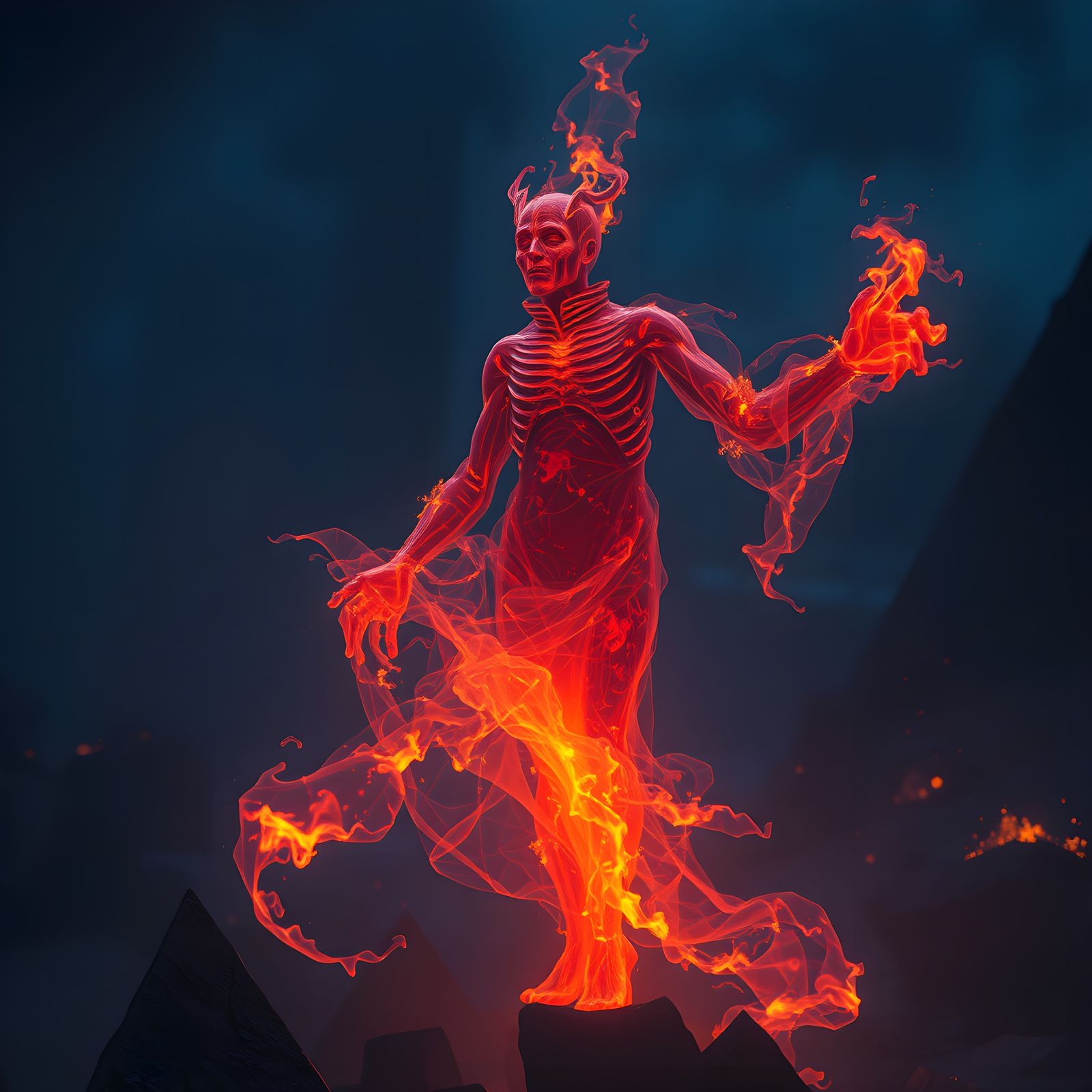 A Fiery Specter Rises from Ashes