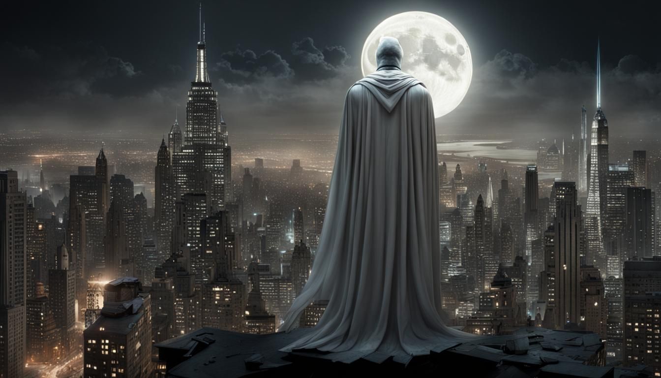 Epic Digital Painting of Moon Knight