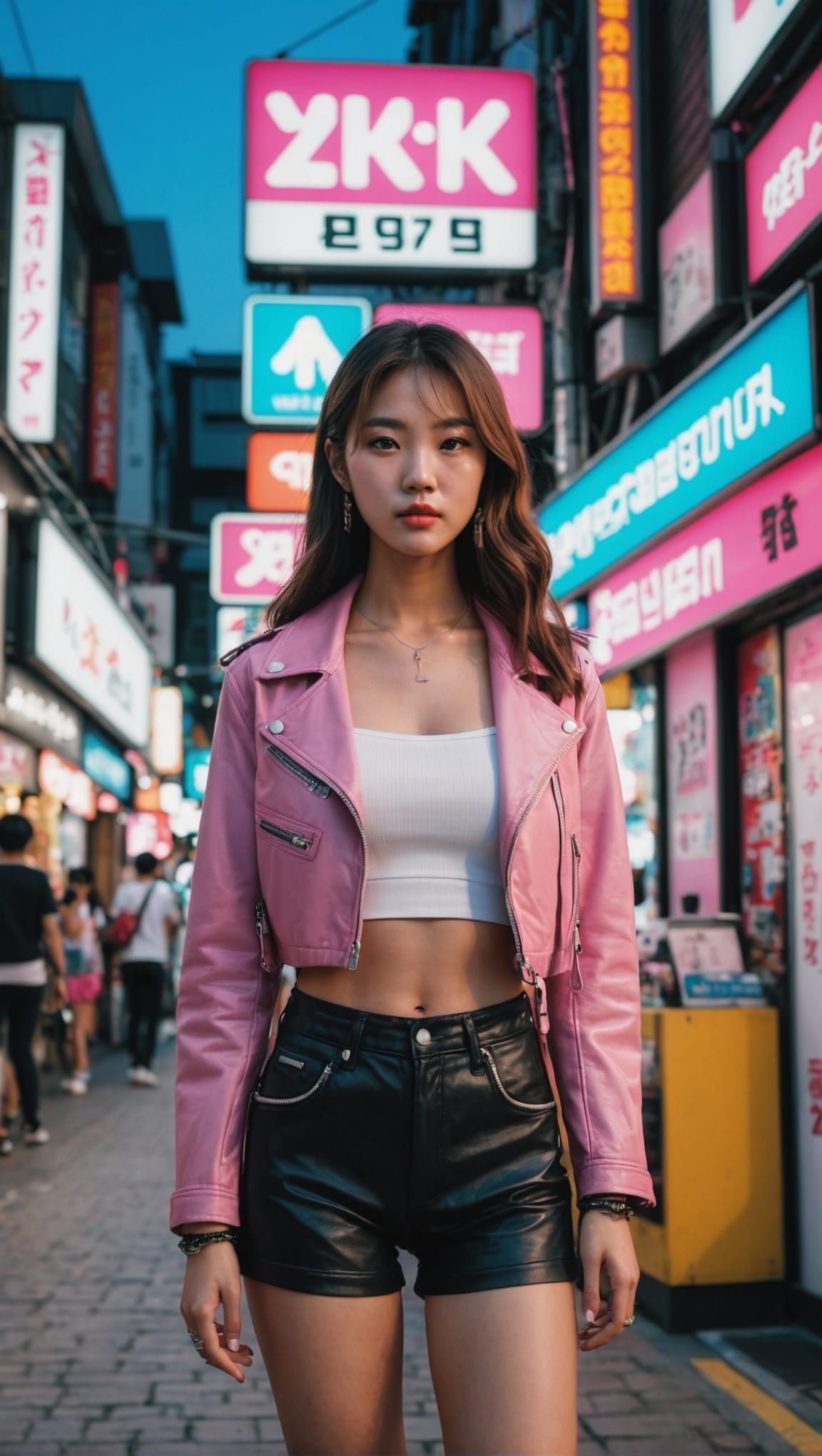 Korean Y2K Fashion in Hongdae Shopping Street