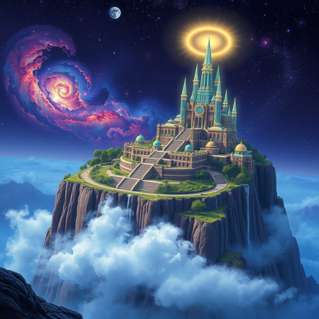 Mystical Metropolis on a Celestial Plateau