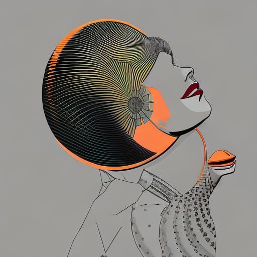 Woman Feeding Rat in Pop Art Style