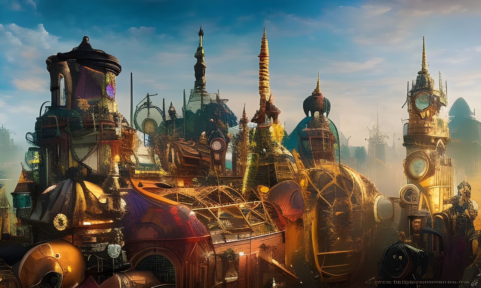 Steampunk Amusement Park