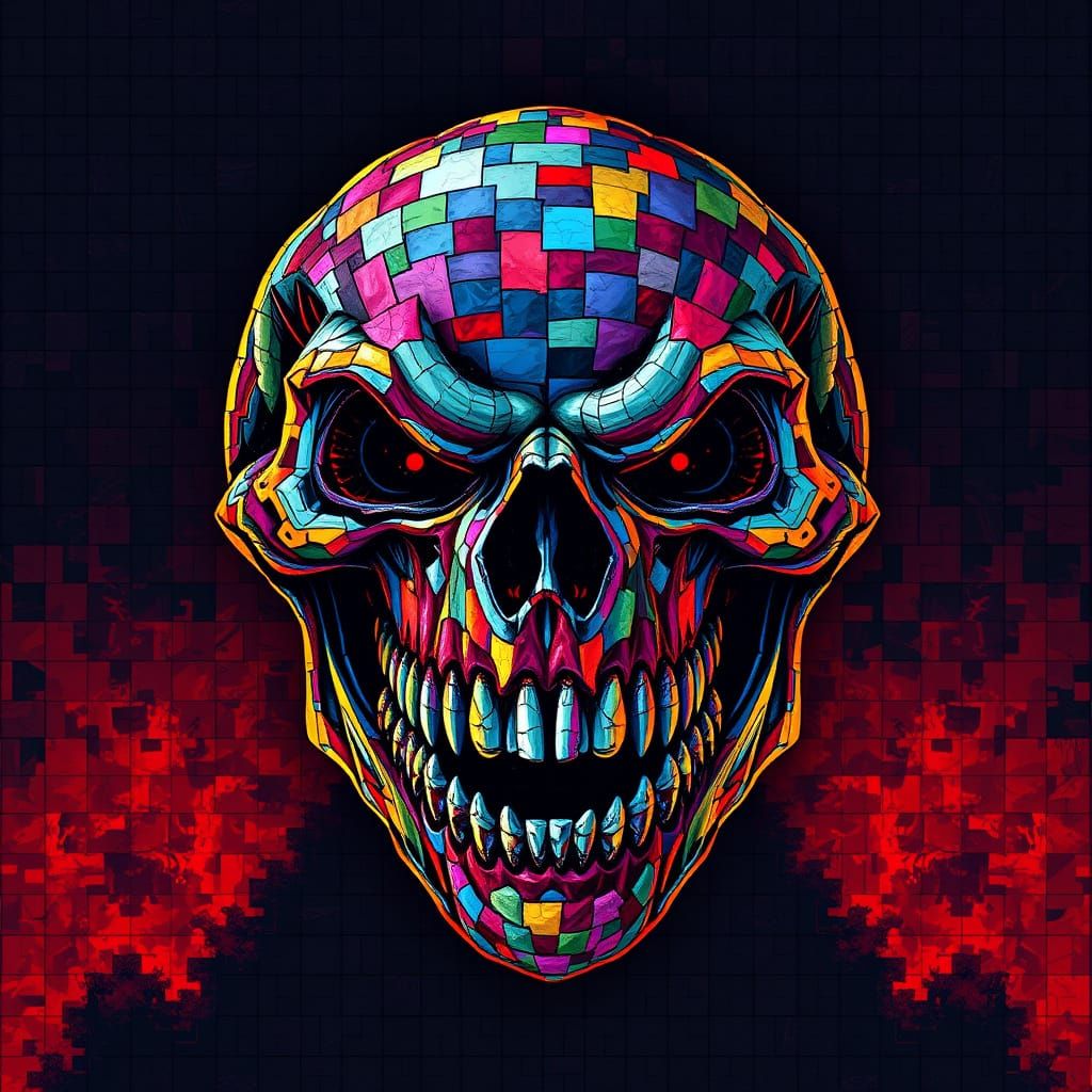 Mosaic Skull