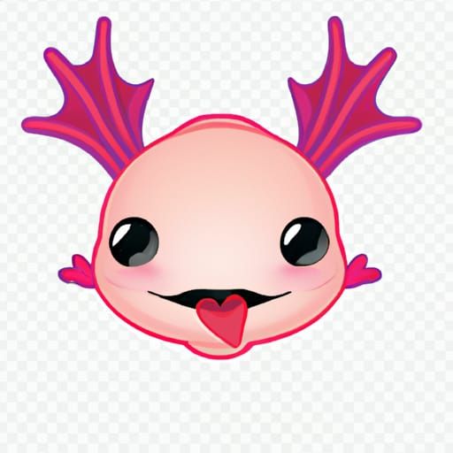 Axolotl in Digital Watercolor Style