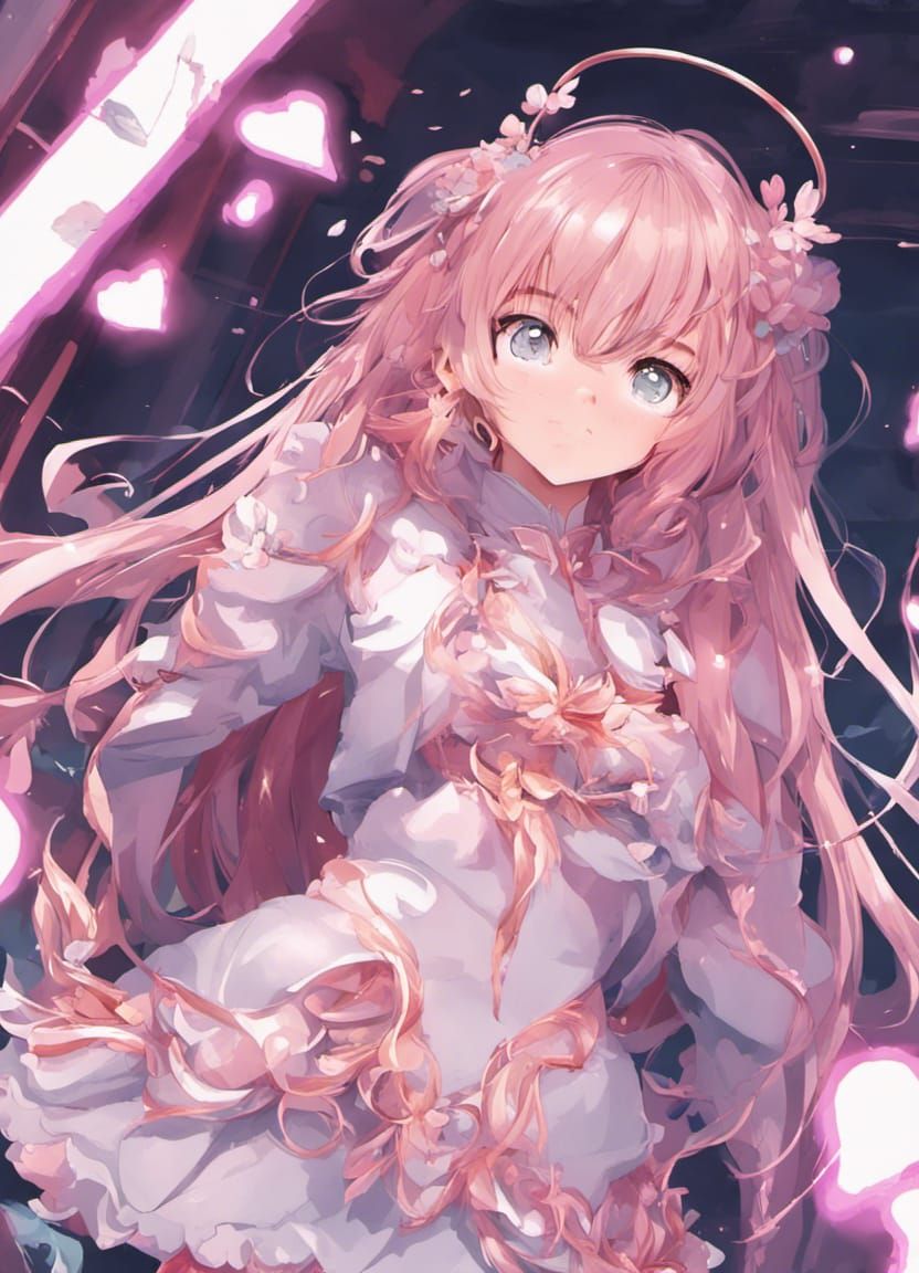 Carnival Girl with Crystal Ball in Kawaii Style